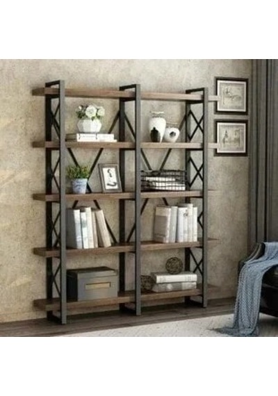 Dinamik Metal Kitaplık Mdf Antrasit Dinamik Metal Kitaplık Mdf Antrasit