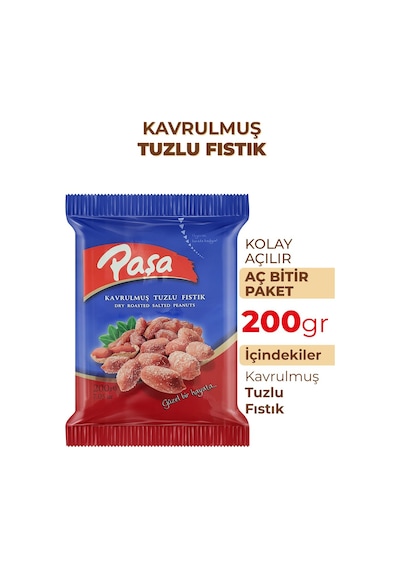 Paşa Kuruyemiş Kavrulmuş Tuzlu Yer Fıstığı 200 G
