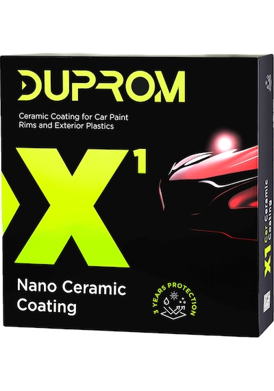 Duprom X1 Nano Seramik Kaplama | 9h Oto Boya Yüzey Koruyucu | Su ve Kir Itici | Ultra Parlaklık