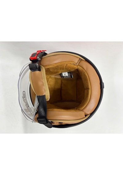 Nero Tk-06 Şefaf Vizörlü Yarım Açık Kask Parlak B1 Çok Renkli