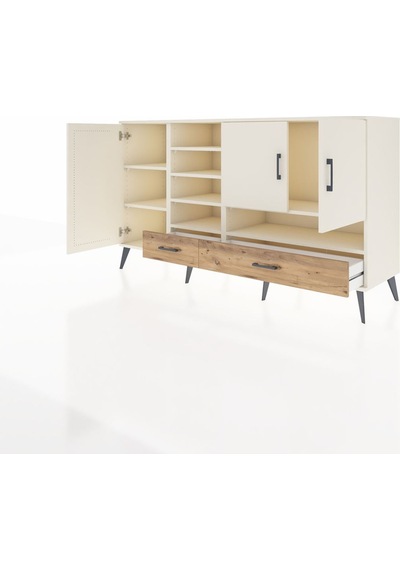 Hyperion Konsol 8 Raflı 2 Çekmeceli 3 Kapaklı 176x44x99 Aytaşı-ay Aytaşı-aytaşı/çam Hyperion Konsol 8 Raflı 2 Çekmeceli 3 Kapaklı 176x44x99 Aytaşı-ay Aytaşı-aytaşı/çam