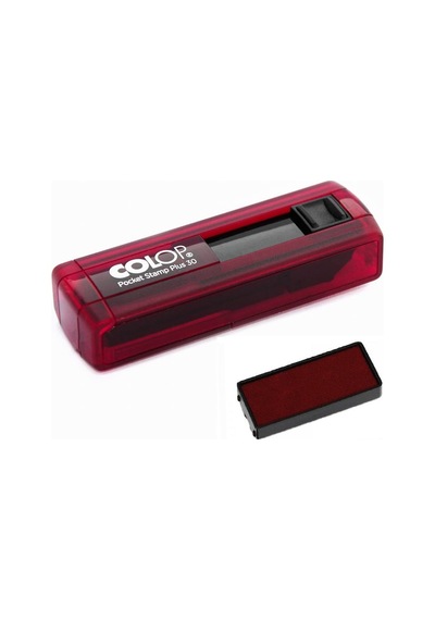 Colop Cep30 Kaşe Kırmızı Kasa Kırmızı Keçe - 18 x 47 MM