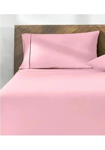 %100 Pamuk 2&apos Li Yastık Kılıfı 50x70 Cm Pembe 50 x 22