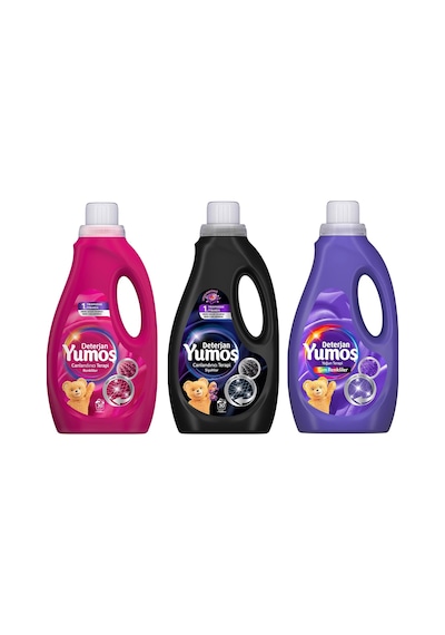 Yumoş Sıvı Deterjan 1500 Ml Renkliler-siyahlar-tüm Renkliler 3 Lü Set 1500 ML