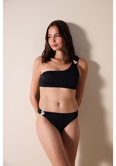Penti Pearl Side Siyah Siyah Bikini Altı Pl895sph24ıy-bk5