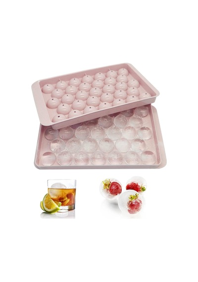 33 Hazneli Küre Buz Kalıbı 2 Adet Yeşil Ve Pembe