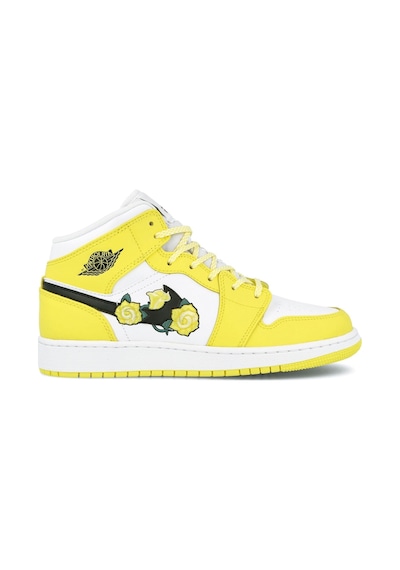 Nike Jordan 1 Mid Dynamic Yellow Floral (Gs) Av5174-700-38