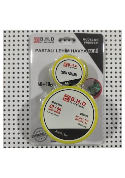 B.h.d Pastalı Lehim Havya Teli 40 Gr Tel 10 Gram Pasta Kalınlık 1.2 Mm Kod:bhd00141