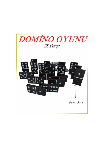 Ahşap Klasik Domino Oyunu 28 Parça