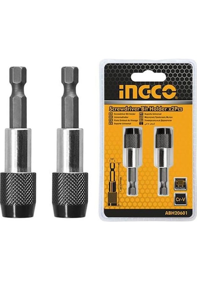 Ingco ABH20601 Bits Ucu Adaptörü Kilitli 2'li takım 60MM Ingco ABH20601 Bits Ucu Adaptörü Kilitli 2'li takım 60MM