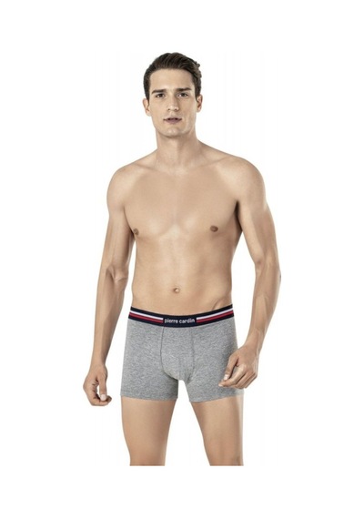 Pierre Cardin Erkek 3 Lü Multicolor Boxer Seti Laci-kırmızı-gri
