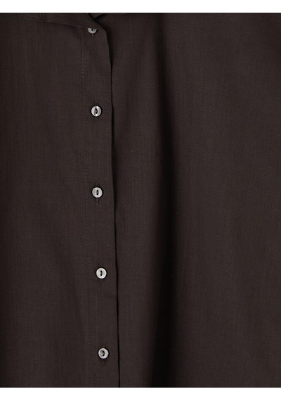Lcw Vision Kahverengi Oversize Poplin Kadın Gömlek
