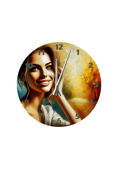 Ti-play Sadelik Ve Zerafet 30x30cm Akrilik Dekoratif Modern Duvar Saati ÇOk Renkli