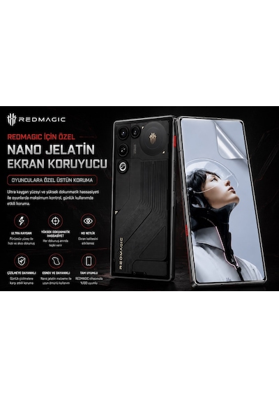 Redmagic 11 Air Uyumlu Gaming Telefon Nano Jelatin Yüksek Dokunmatik Hassasiyet