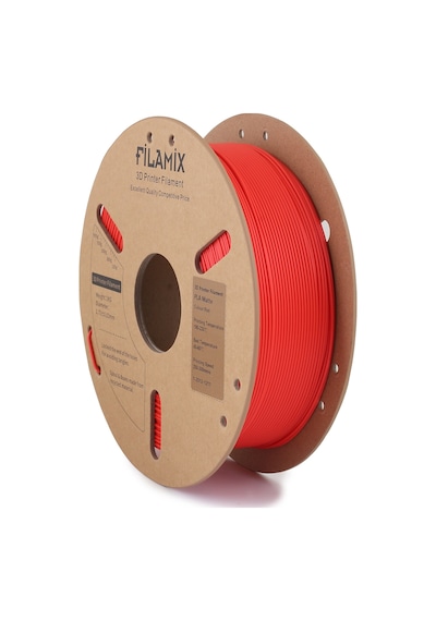 Filamix Kırmızı Pla Mat Filament 1.75mm 1 Kg
