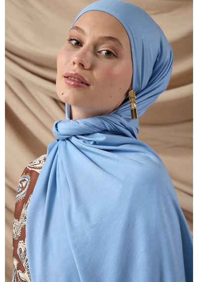 Silk Home Premium Penye Şal 65002-30 Bebe Mavi Çok Renkli