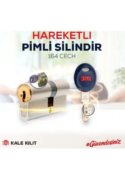 Kale 164 Cech Tüpten Şifreli Hareketli Pimli Yüksek Güvenlikli Silindir