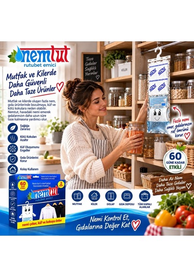 Tr Nem Alıcı Rutubet Giderici 5 Kg 10'li Paket Koku Ve Küf Önleyici Diğer