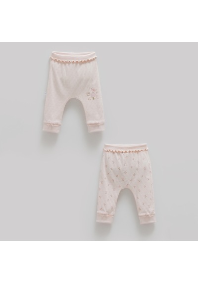Caramell 2'li Patiksiz Pantolon 1535 Pembe
