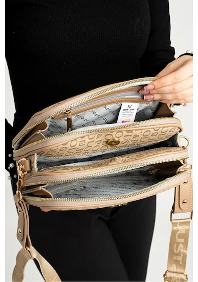Just Polo Kadın Günlük Kullanıma Uygun Su Geçirmez Lüks Ve Şık Omuz Çantası Shoulder Bag Vizon