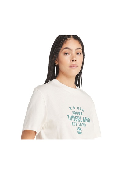 Timberland Front Graphic Erkek Tişört Tb0a5uf7cm91 Beyaz