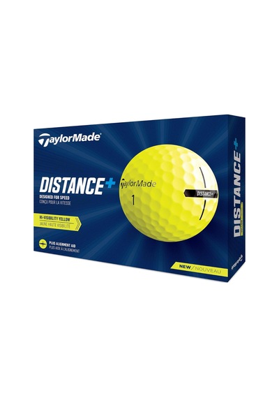 Taylormade Distance+ Golf Topları, Iyonomer Kapaklı, Maksimum Mesafe Ve Yumuşak His Çok Renkli