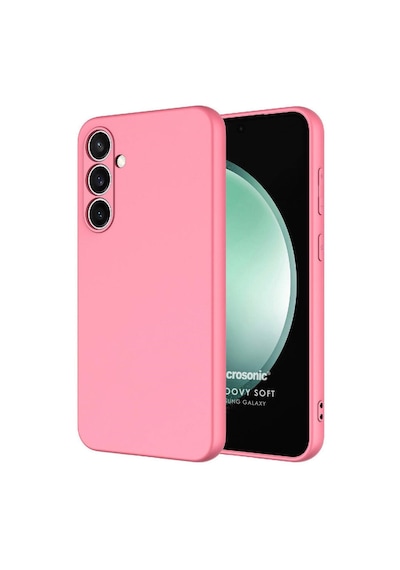 Microsonic Samsung Galaxy Uyumlu S25 Plus Kılıf Groovy Soft Pembe -