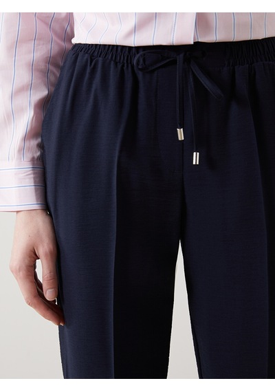 Lcw Modest Lacivert Beli Lastikli Havuç Kesim Kadın Pantolon