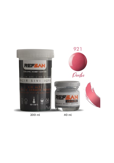 Hazır Çini ve Seramik Boyası 921 Pembe 40 Ml