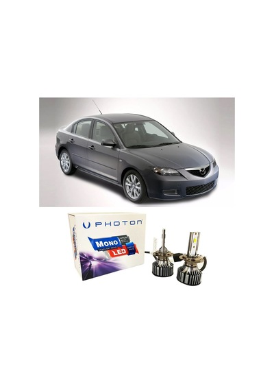 Mazda 3 Led Xenon Kısa Far Ampulü H7 Mono Yeni Seri Beyaz 2003-2008