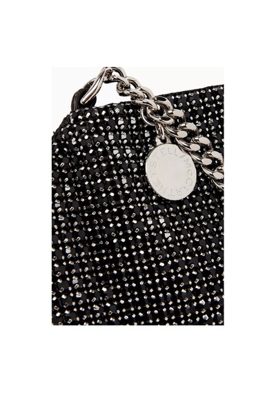 Stella Mccartney Falabella Kristal File Omuz Çantası, El Işçiliği & Vegan Siyah