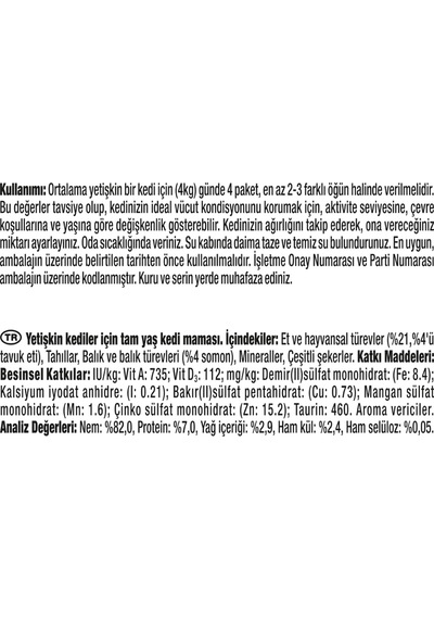 Gold Somon Ve Tavuklu Konserve Yetişkin Kedi Maması 24 X 85 G