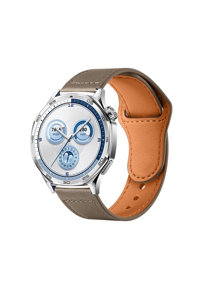 Huawei Watch Gt5 46mm İle Uyumlu Premium Classic Deri Görünümlü Kordon