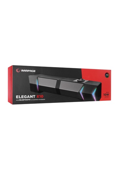 Rampage Elegant X10 2.0 Bluetoothlu Rms 3w-2 Rgb Işıklı Multimedia Usb 5v 45db Gaming Oyuncu Speaker