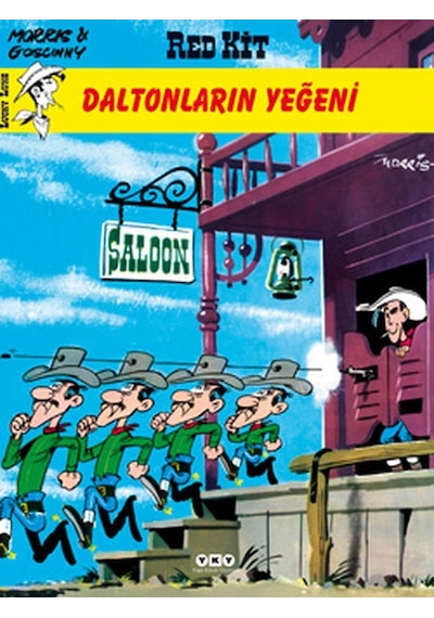 Red Kit 32-Daltonların Yeğeni - Morris (Maurice de Bevere) -  Rene Goscinny - Yapı Kredi Yayınları