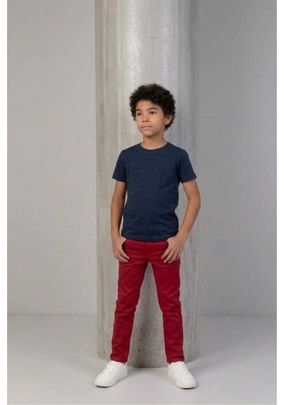 Çlm Store Likralı Erkek Çocuk Pantolon Kırmızı Kırmızı