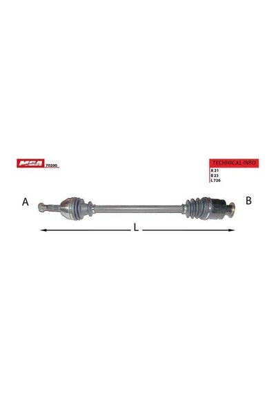 7701349660 Aks Sag Renault : R9 -70200-mar