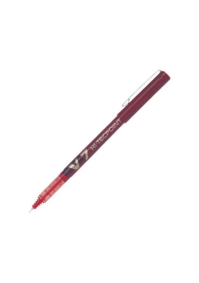 Pilot V7 Hi-Tecpoint Kırmızı Iğne Uçlu Roller Kalem