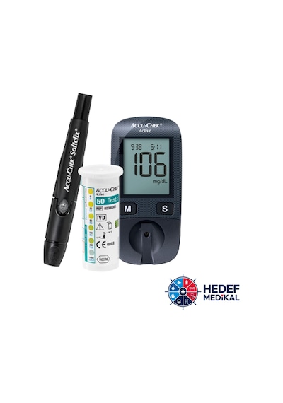 Glukometre Seti Ölçüm Cihazı + Delme Kalemi + 50 Test Strip