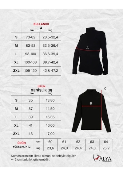 Alya Underwear Kaşkorse Tam Boğazlı Body Sweatshirt, Fitilli Kumaş, Likralı, Gül Kurusu LILA
