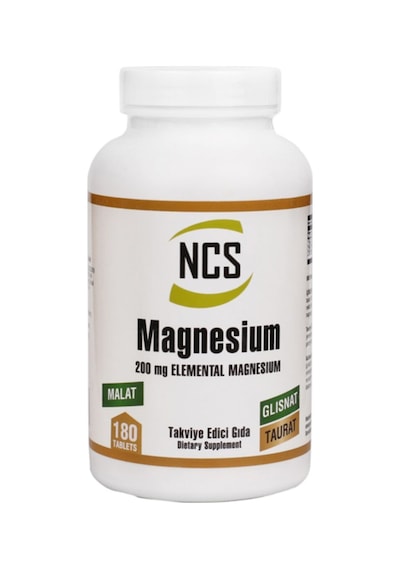Magnesium Malat Glisinat Taurat 180 Tablet 3 Kutu Magnezyum 540 Tablet