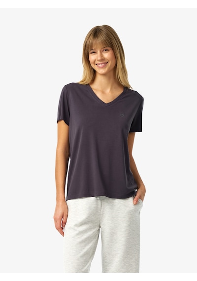 Blackspade Kadın V Yaka T-shirt 60671 - Antrasit