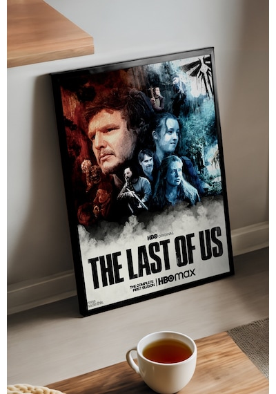 The Last Of Us Siyah Ahşap Çerçeveli Poster, Dekoratif Dizi Duvar Tablosu