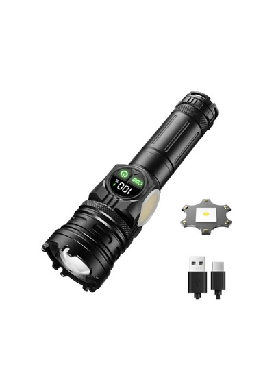 Şarj Edilebilir Zoomlu El Feneri - Wison - 2500 Lümen - 25 Watt Bakır
