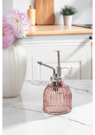 Perotti 15731 Pembe Vintage Cam Bitki Sulama Şişesi Sprey Şişe
