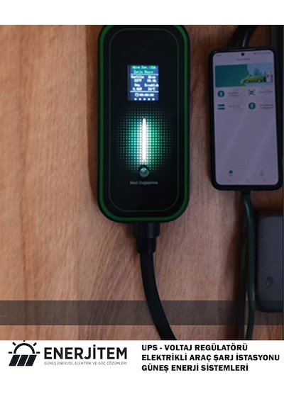 Enerjitem 7.4 Kw Elektrikli Araç Taşınabilir Şarj İstasyonu 220V