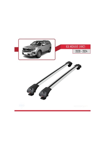 Kia Mohave Hm2 2020 Ve Sonrası İle Uyumlu Ace-1 Ara Atkı Tavan Barı Gri