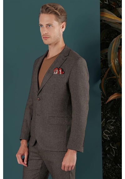 Efor C 658 Slim Fit Kahve Spor Ceket Kahverengi Efor C 658 Slim Fit Kahve Spor Ceket Kahverengi