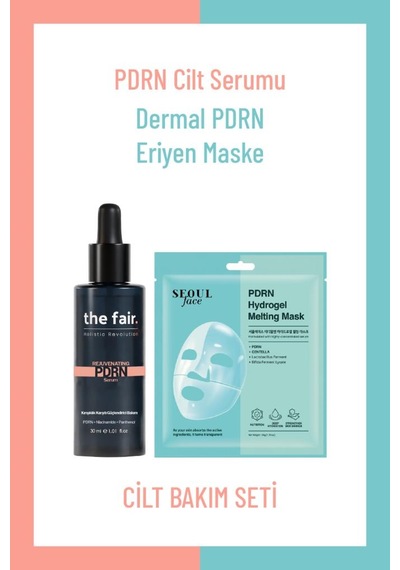 The Fair. Pdrn Somon Dna Serum Ve Pdrn Hidrojel Eriyen Kore Maskesi Yaşlanma Karşıtı İkili Bakım Set