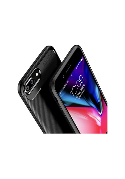 Apple Uyumlu iPhone 8 Plus Kilif Karbon Silikon Case 389459878